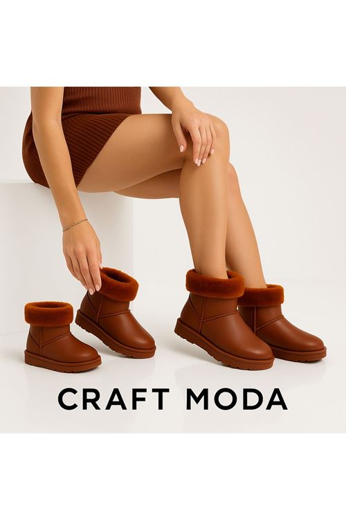 Anne & Çocuk İçi Kürklü Su Geçirmez Kışlık Bot – Uyumlu Kombin Modeli